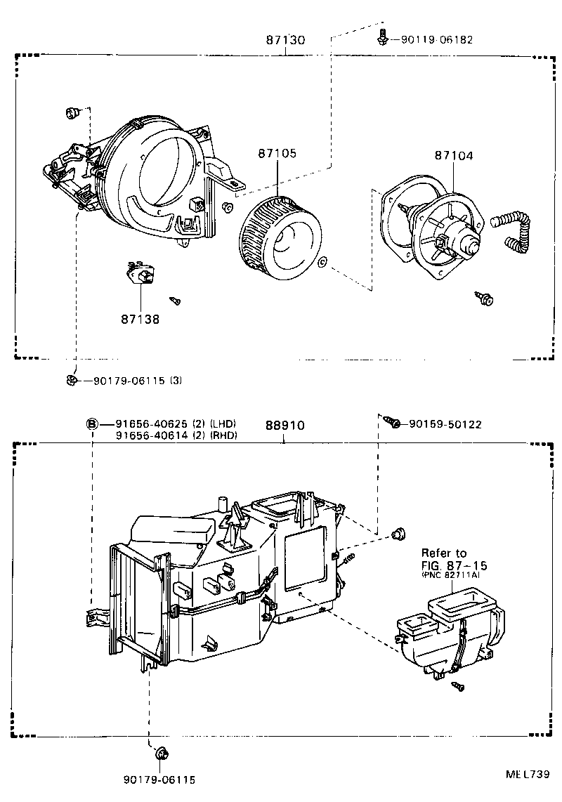  MODEL F |  HEATING AIR CONDITIONING HEATER UNIT BLOWER