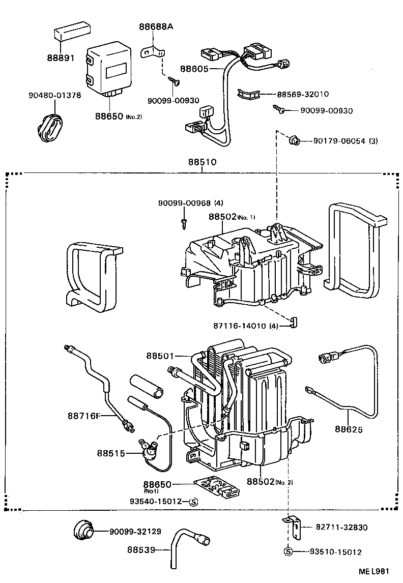  CAMRY |  HEATING AIR CONDITIONING COOLER UNIT