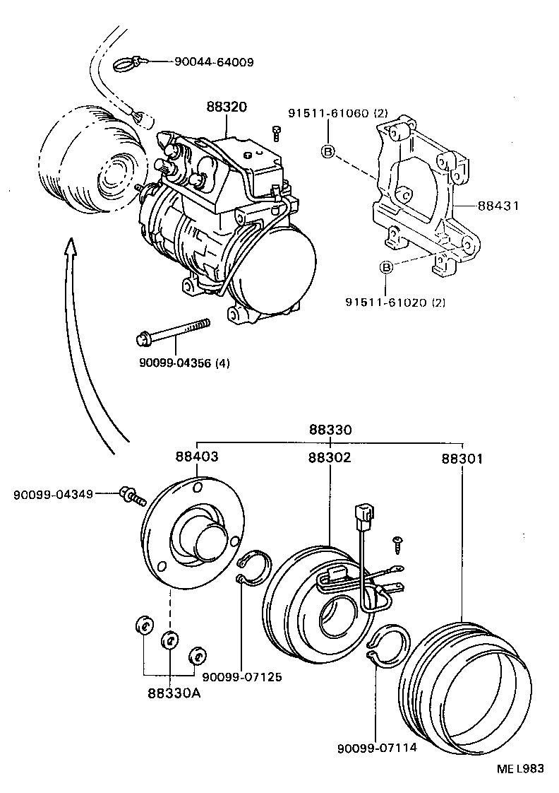  CAMRY |  HEATING AIR CONDITIONING COMPRESSOR