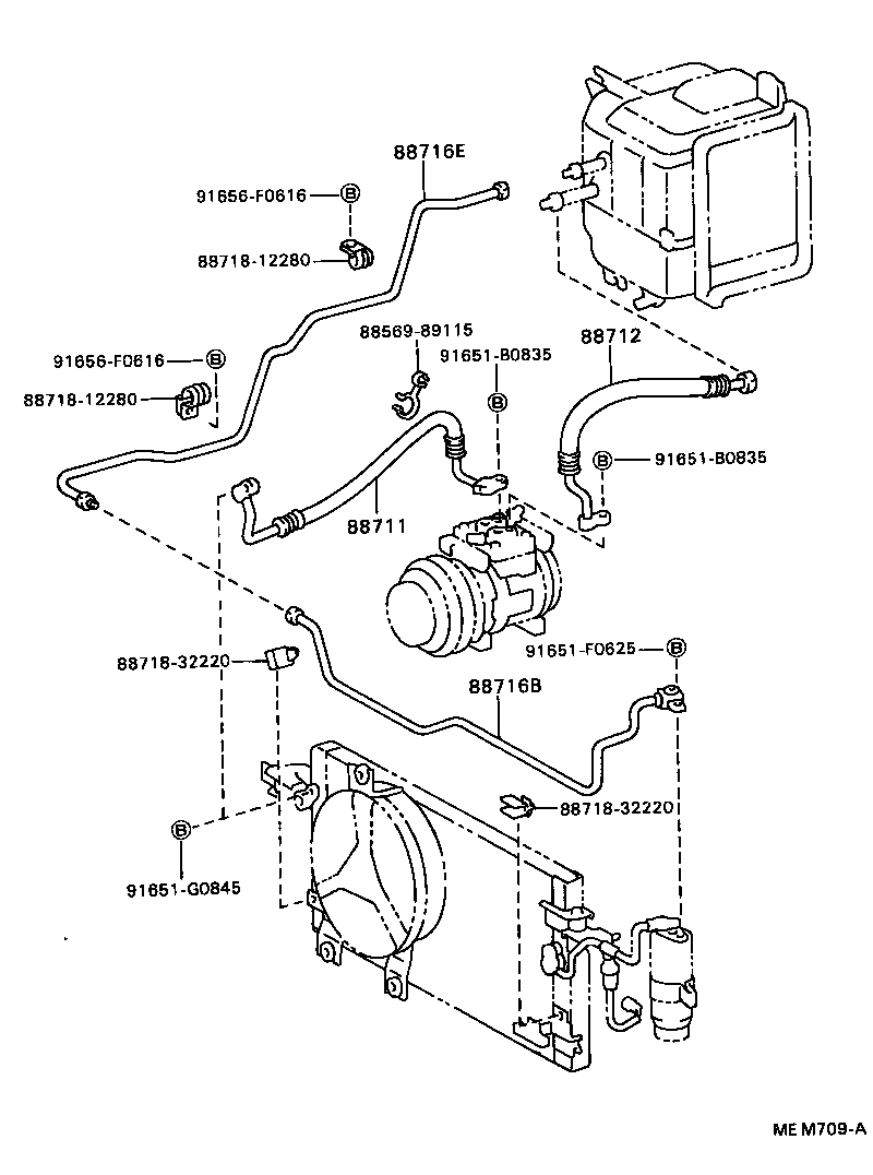  HILUX 4RUNNER 4WD |  HEATING AIR CONDITIONING COOLER PIPING