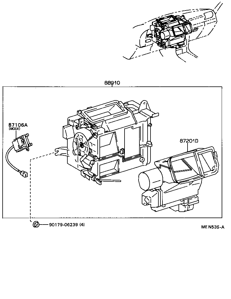  CELICA |  HEATING AIR CONDITIONING HEATER UNIT BLOWER