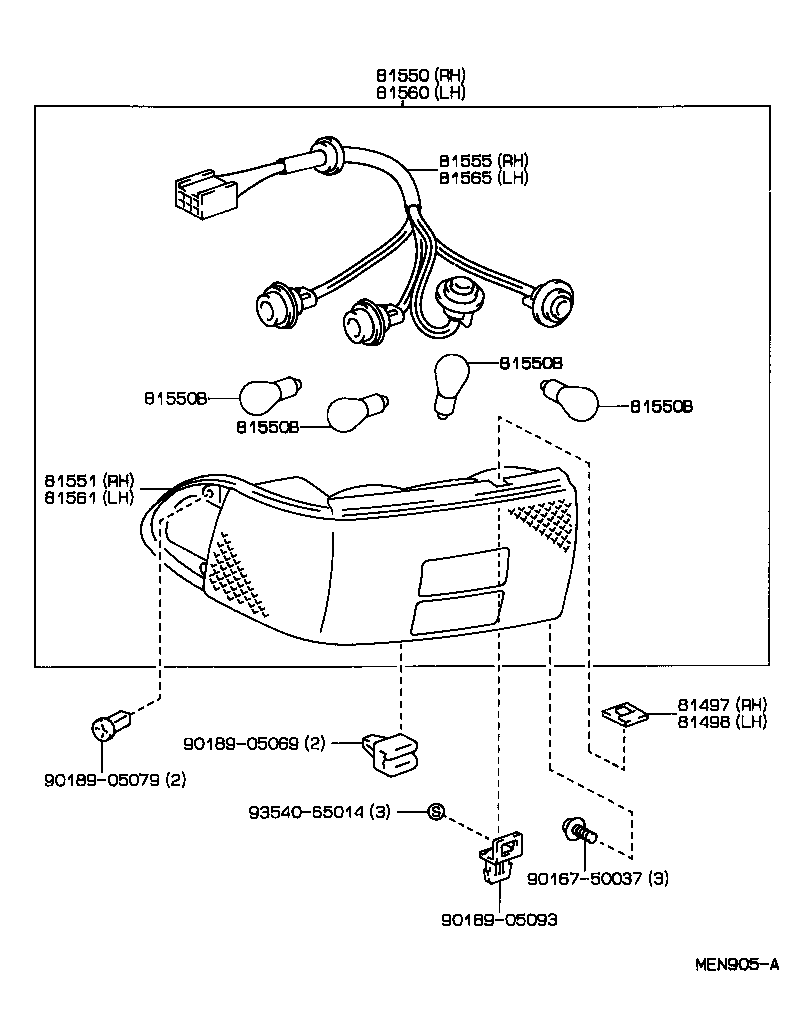  CELICA |  REAR COMBINATION LAMP