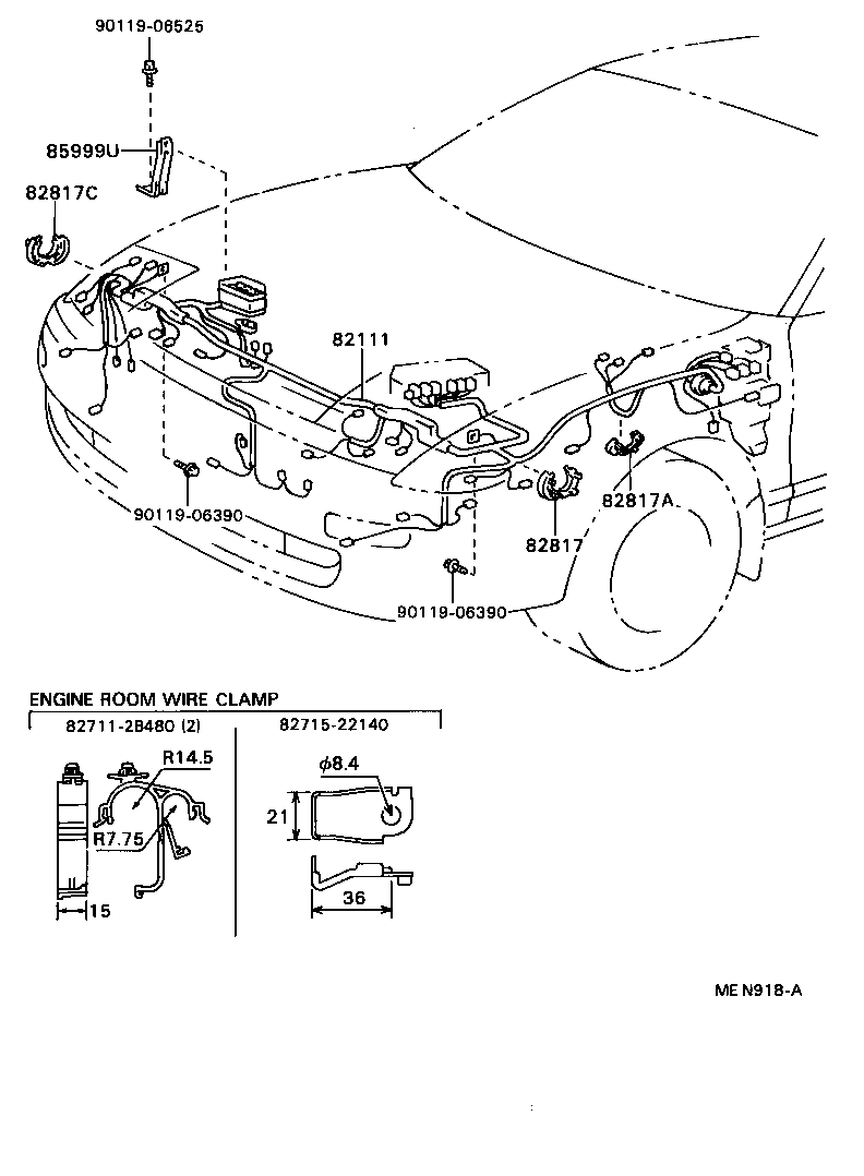  CELICA |  WIRING CLAMP