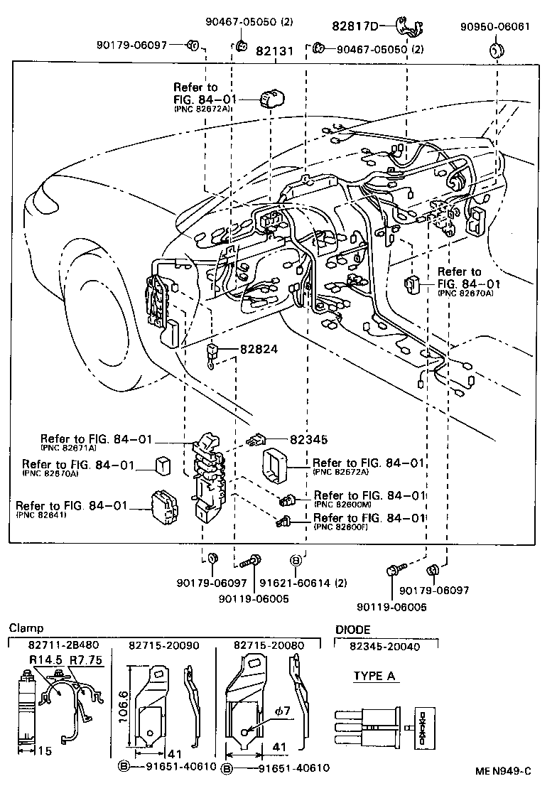  CELICA |  WIRING CLAMP