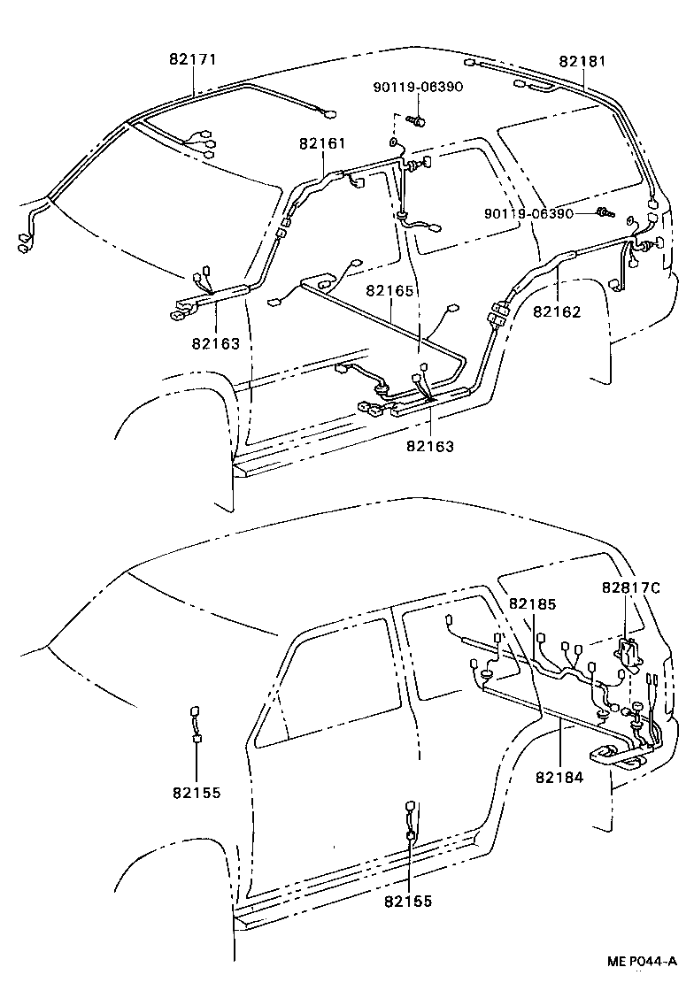  HILUX 2WD |  WIRING CLAMP