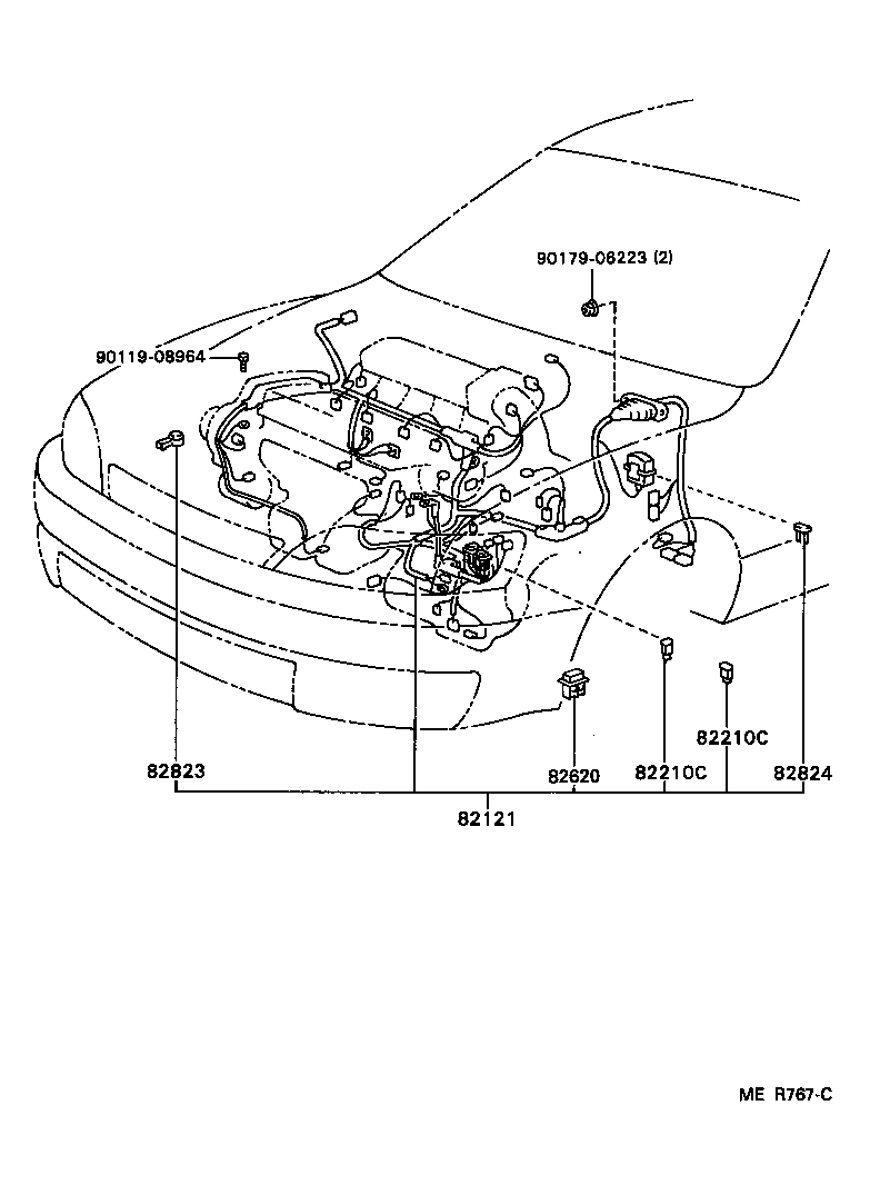  CAMRY JPP SED |  WIRING CLAMP