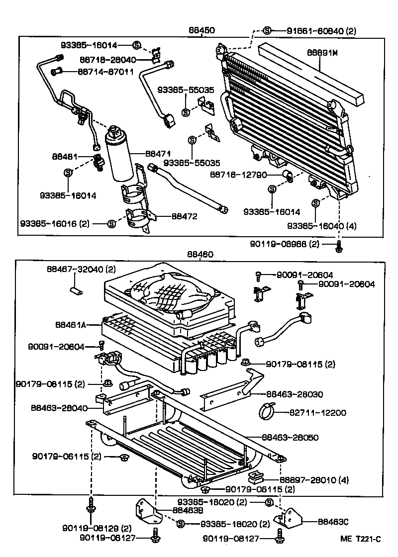  LITEACE VAN WAGON |  HEATING AIR CONDITIONING COOLER PIPING