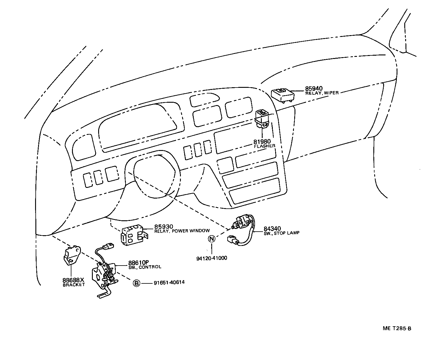  LITEACE VAN WAGON |  SWITCH RELAY COMPUTER