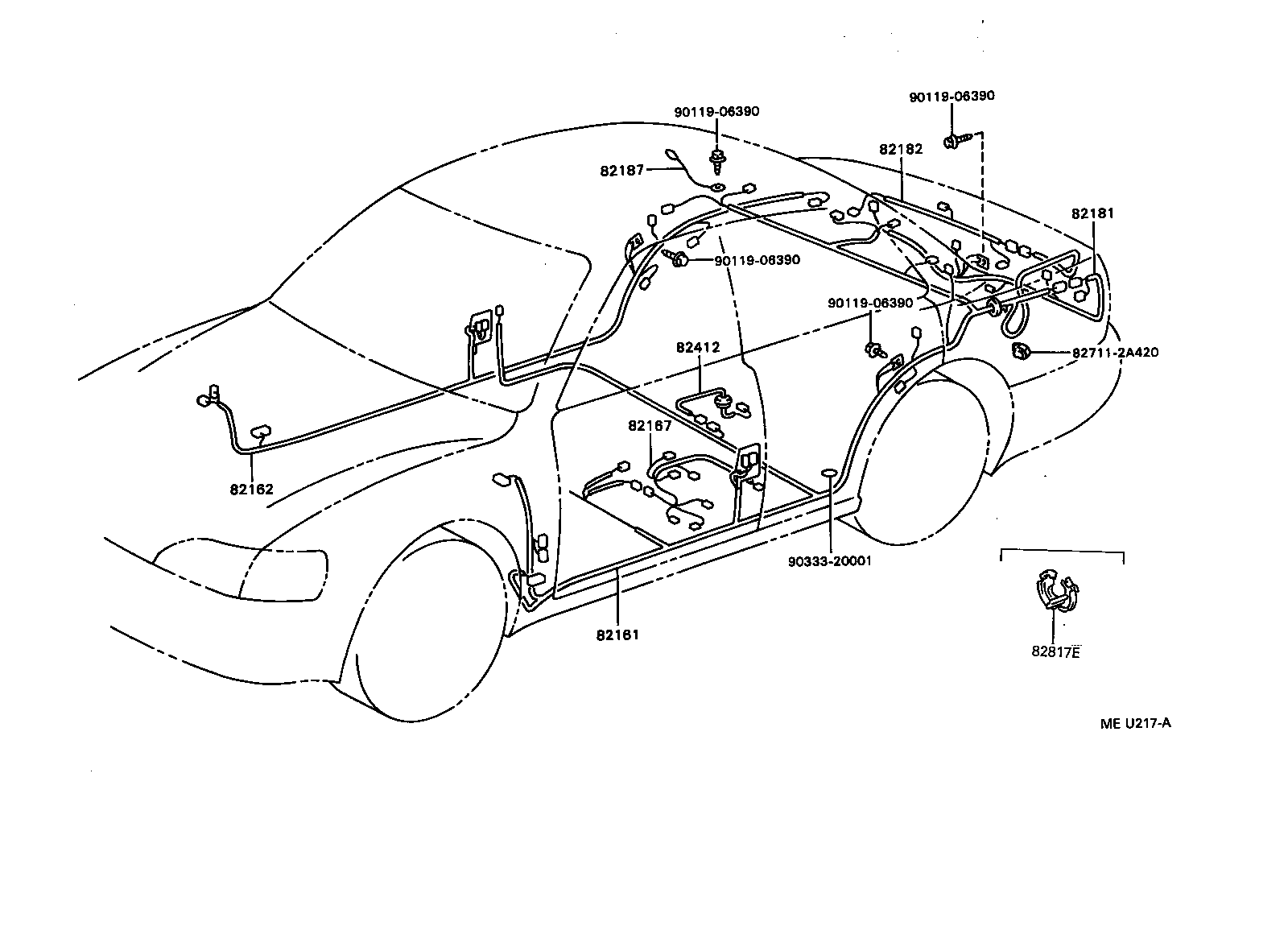  CAMRY NAP SED WG |  WIRING CLAMP