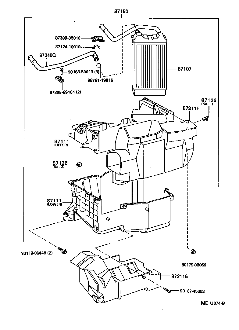  T100 |  HEATING AIR CONDITIONING HEATER UNIT BLOWER