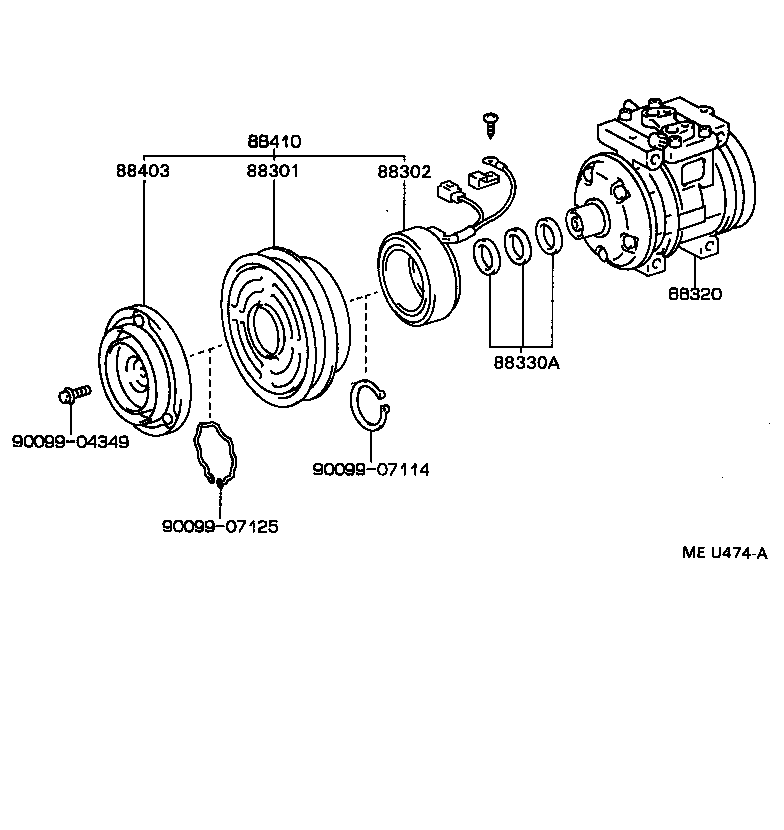  T100 |  HEATING AIR CONDITIONING COMPRESSOR