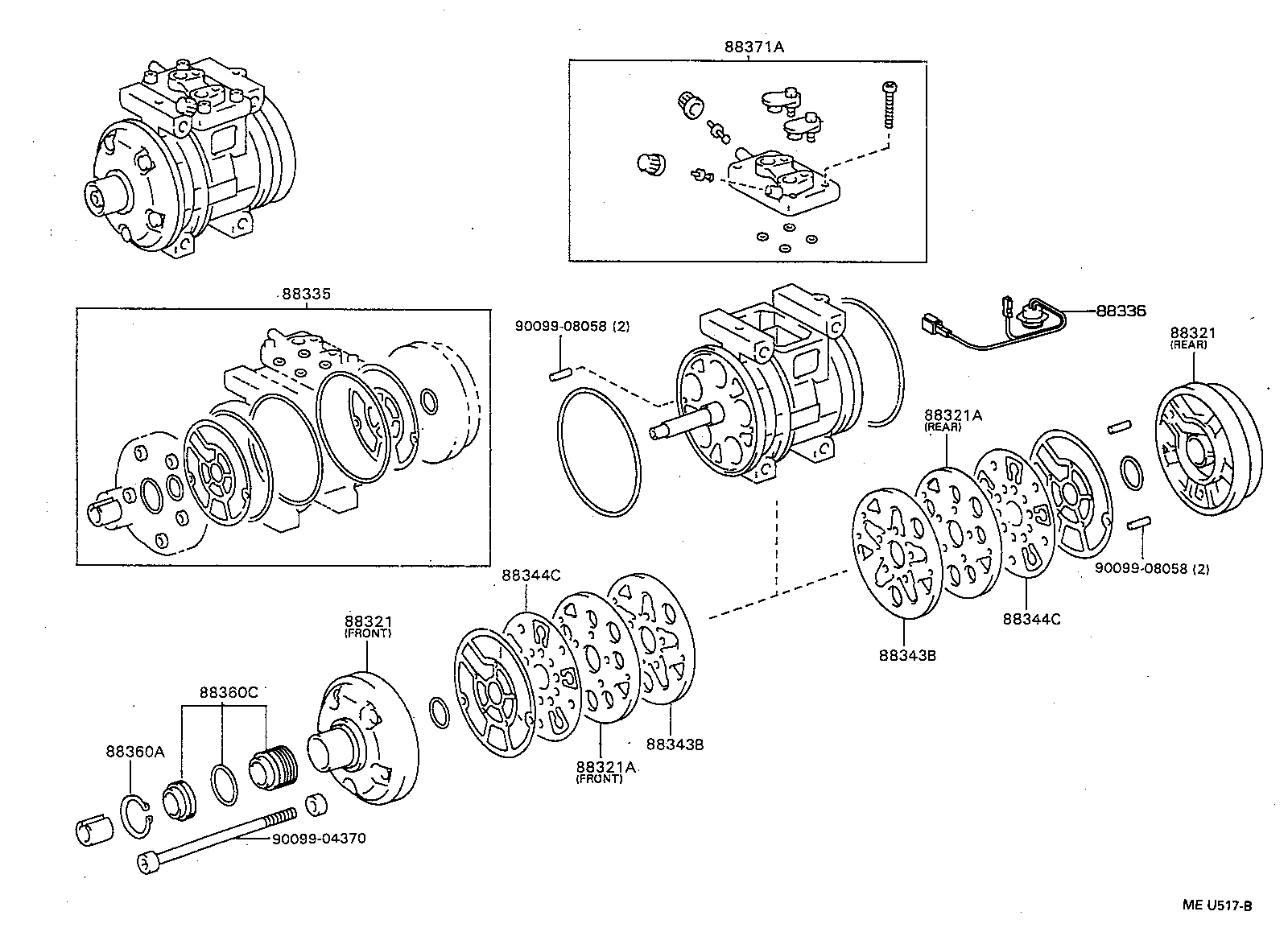  T100 |  HEATING AIR CONDITIONING COMPRESSOR