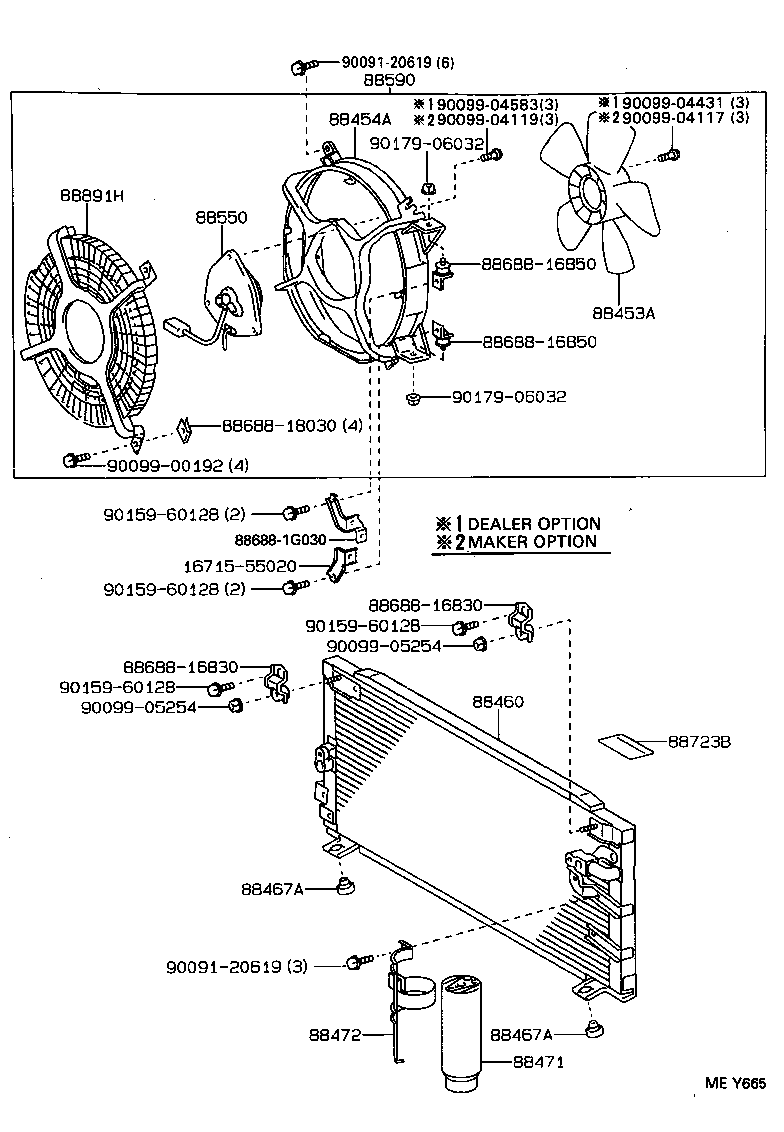  TERCEL |  HEATING AIR CONDITIONING COOLER PIPING