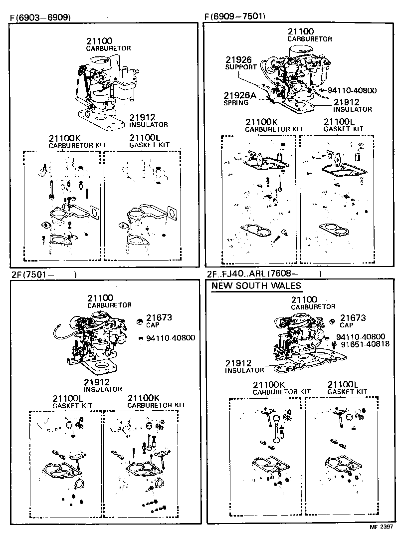  LAND CRUISER 40 |  CARBURETOR ASSEMBLY