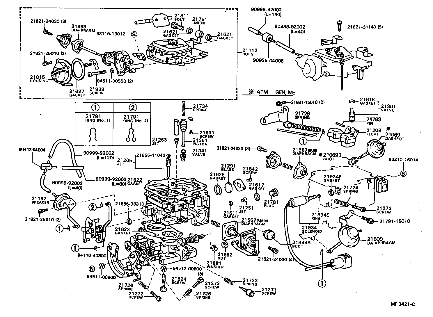  CRESSIDA |  CARBURETOR