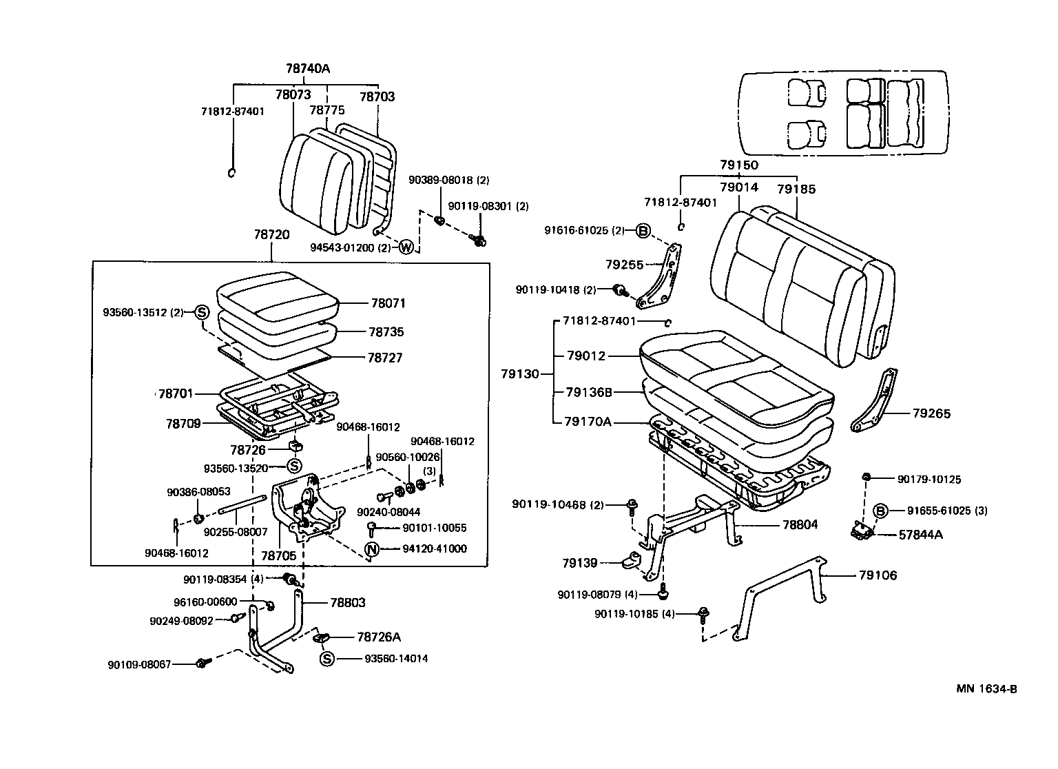  LITEACE VAN WAGON |  SEAT SEAT TRACK