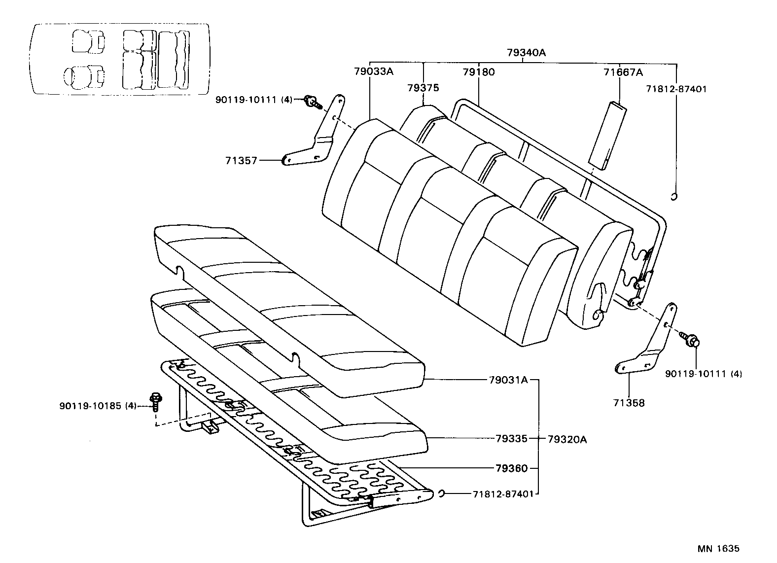  LITEACE VAN WAGON |  SEAT SEAT TRACK