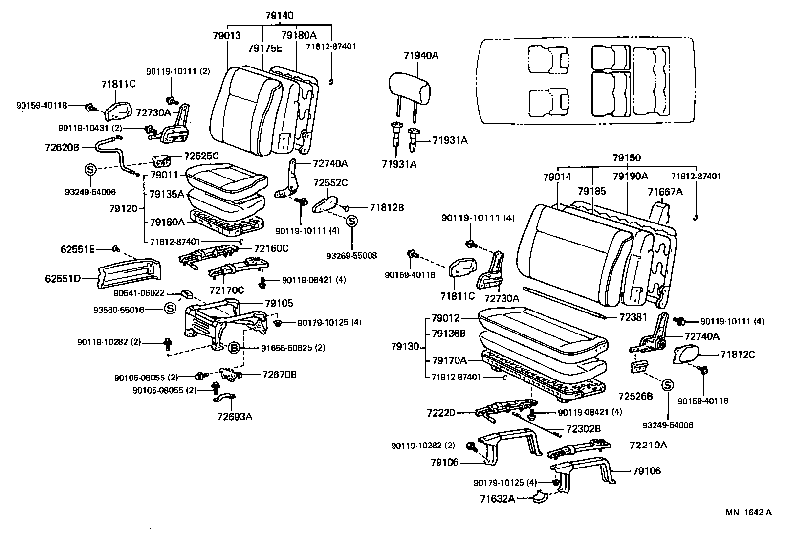  LITEACE VAN WAGON |  SEAT SEAT TRACK