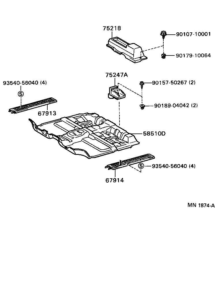  T100 |  FLOOR MAT SILENCER PAD