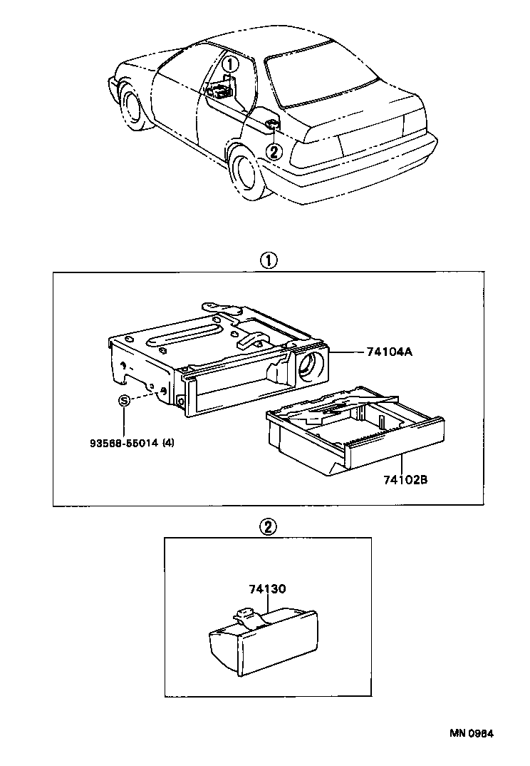  TERCEL |  ASH RECEPTACLE