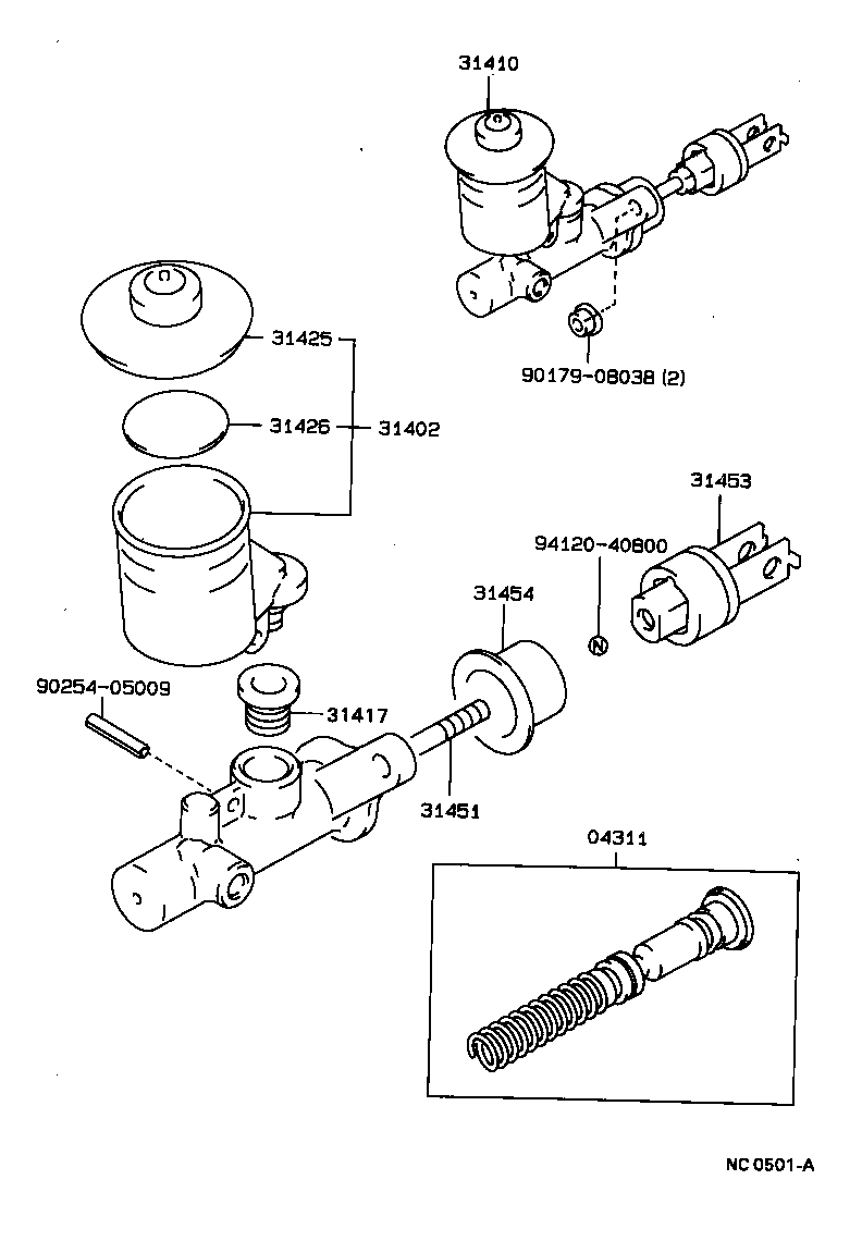  CRESSIDA |  CLUTCH MASTER CYLINDER