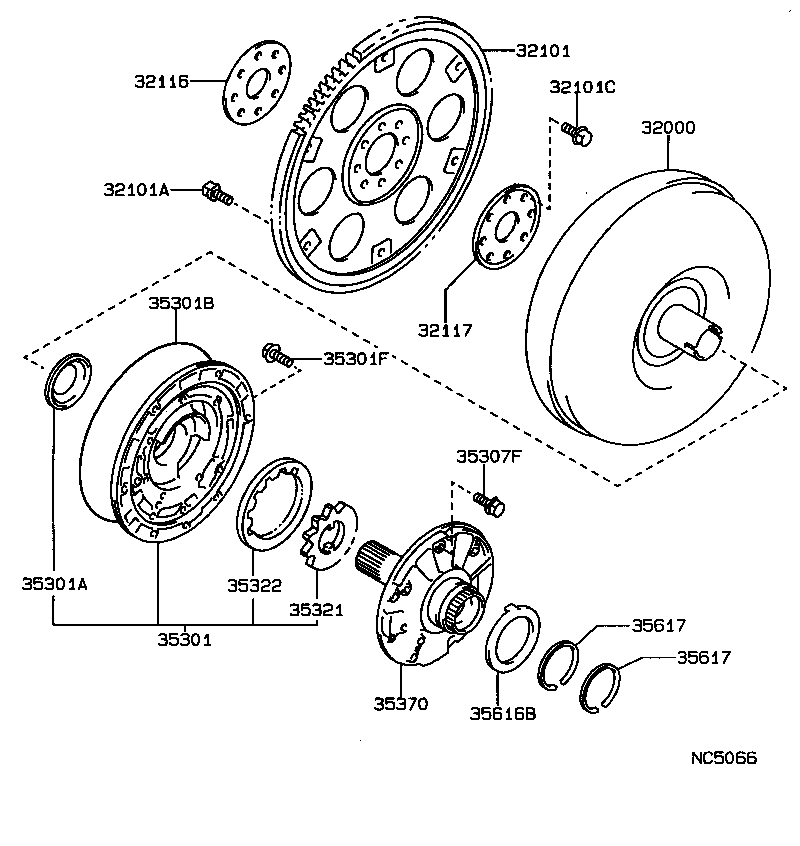  CAMRY |  TORQUE CONVERTER FRONT OIL PUMP CHAIN ATM