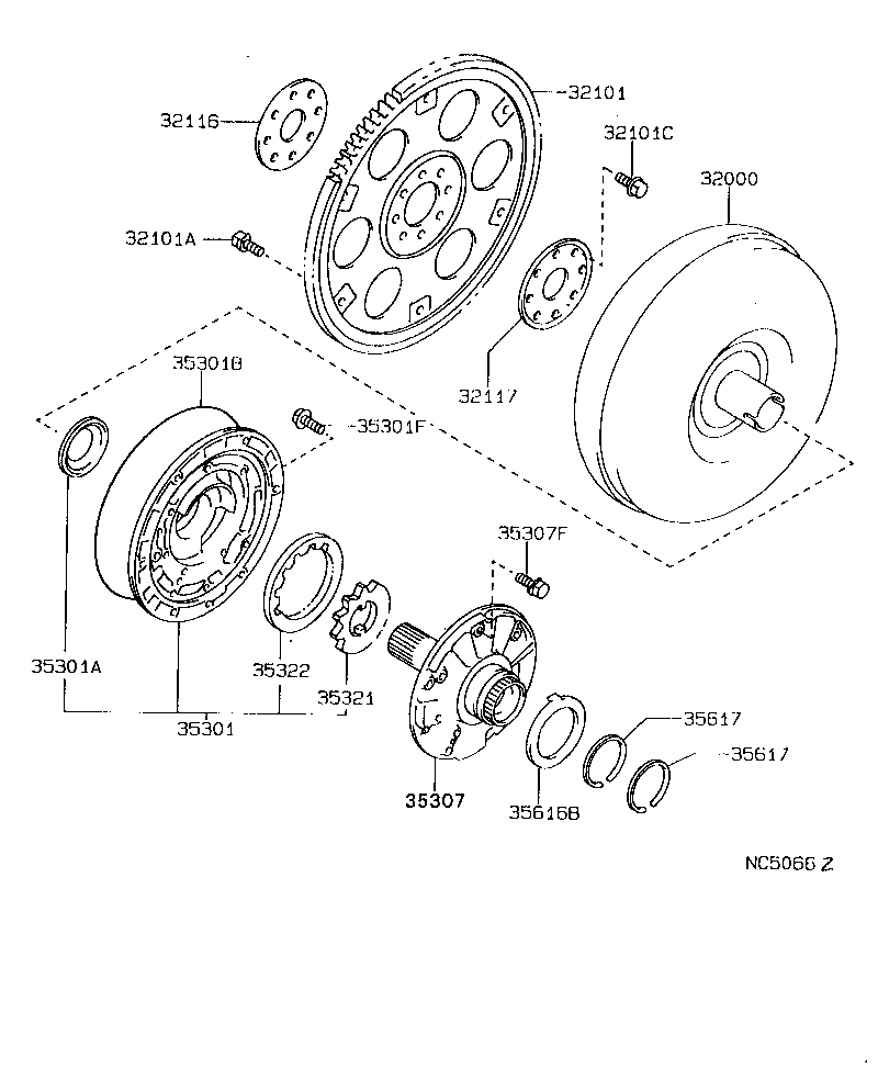  CAMRY |  TORQUE CONVERTER FRONT OIL PUMP CHAIN ATM