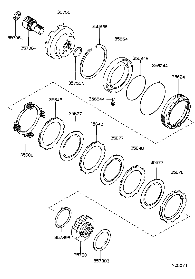  CAMRY |  CENTER SUPPORT PLANETARY SUN GEAR ATM