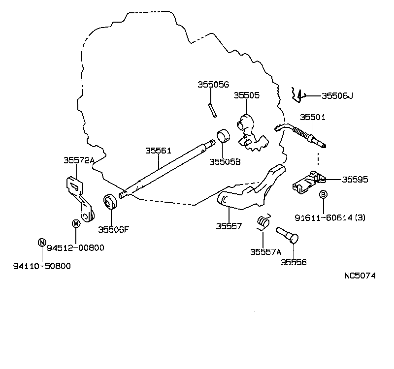  CAMRY |  THROTTLE LINK VALVE LEVER ATM