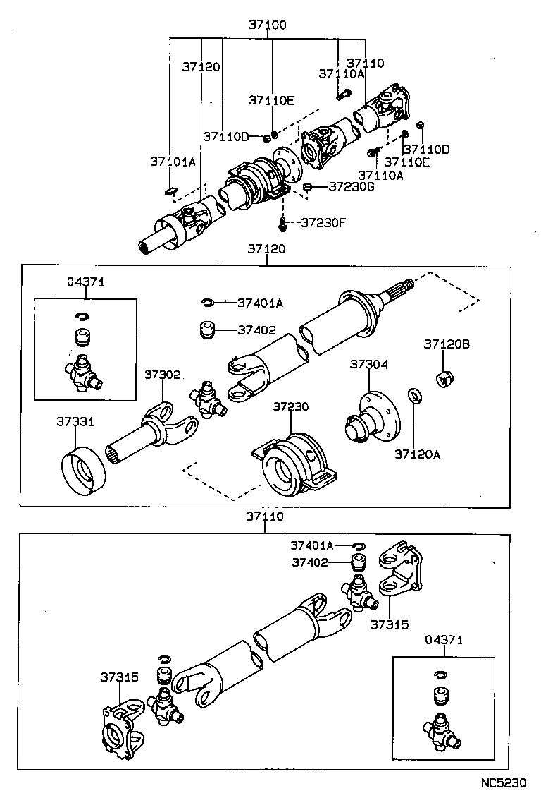  CRESSIDA WAGON |  PROPELLER SHAFT UNIVERSAL JOINT