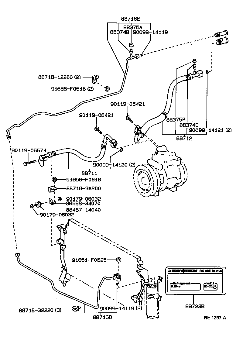  T100 |  HEATING AIR CONDITIONING COOLER PIPING