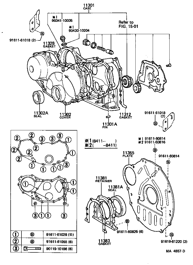  LAND CRUISER 40 |  TIMING GEAR COVER REAR END PLATE