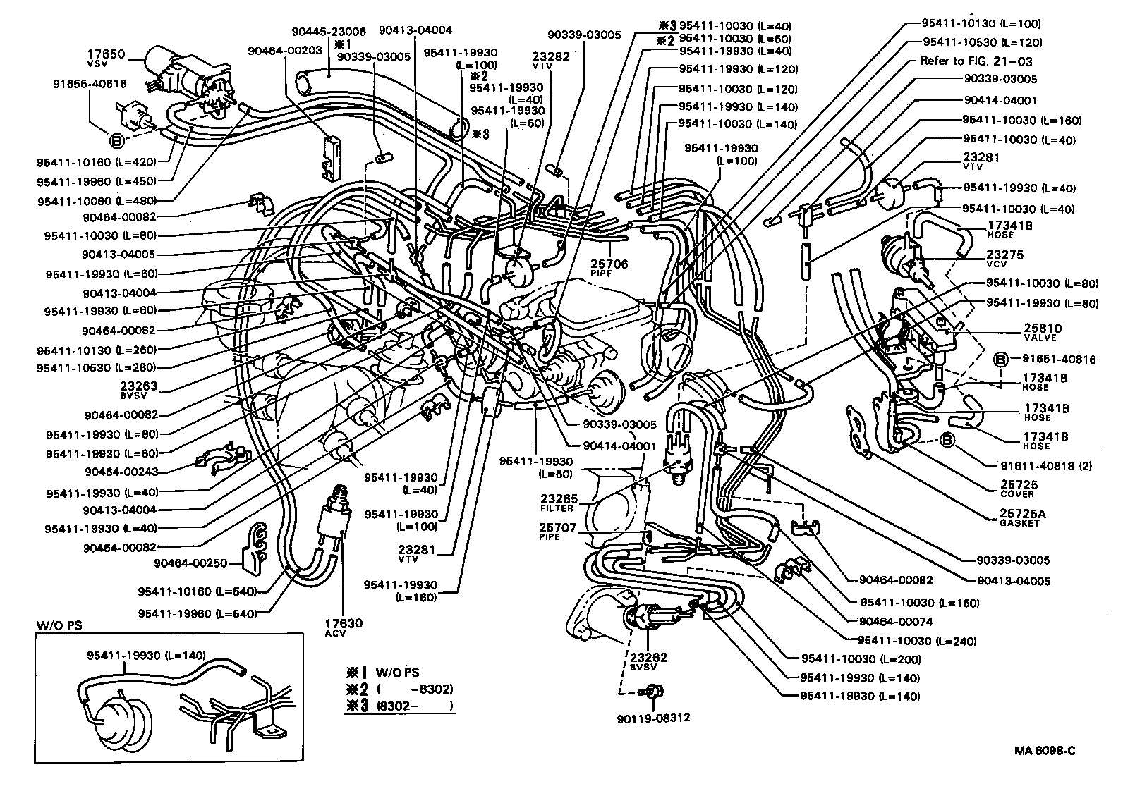  CAMRY |  VACUUM PIPING