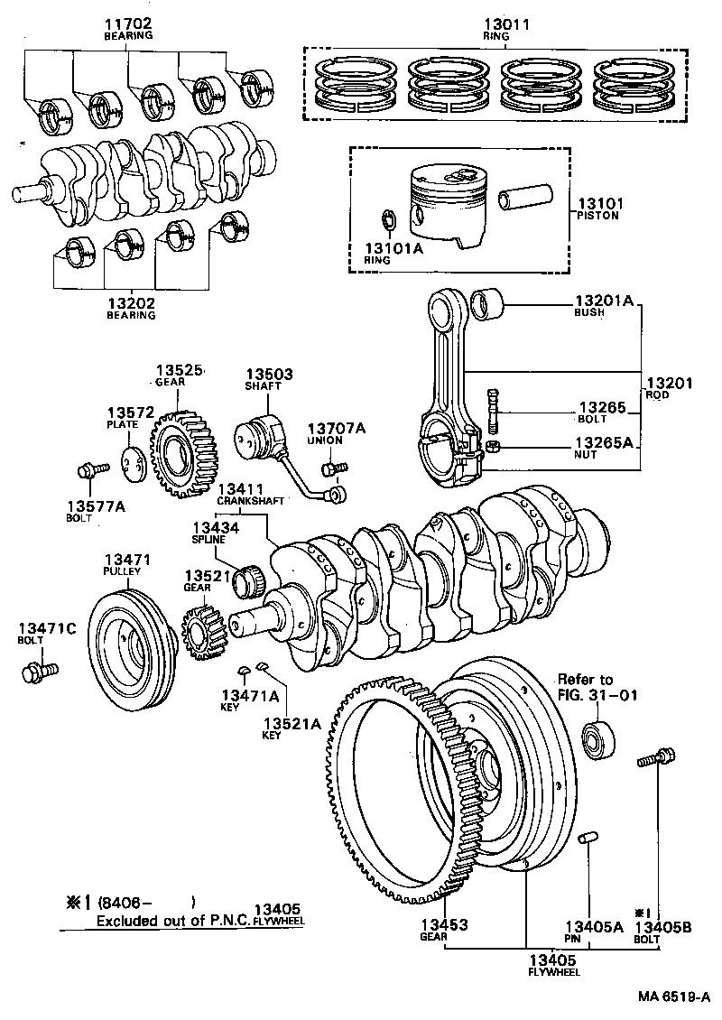  DYNA |  CRANKSHAFT PISTON