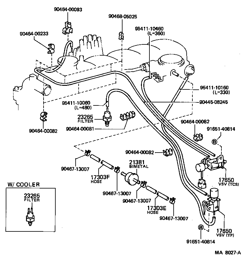  LAND CRUISER 60 |  VACUUM PIPING