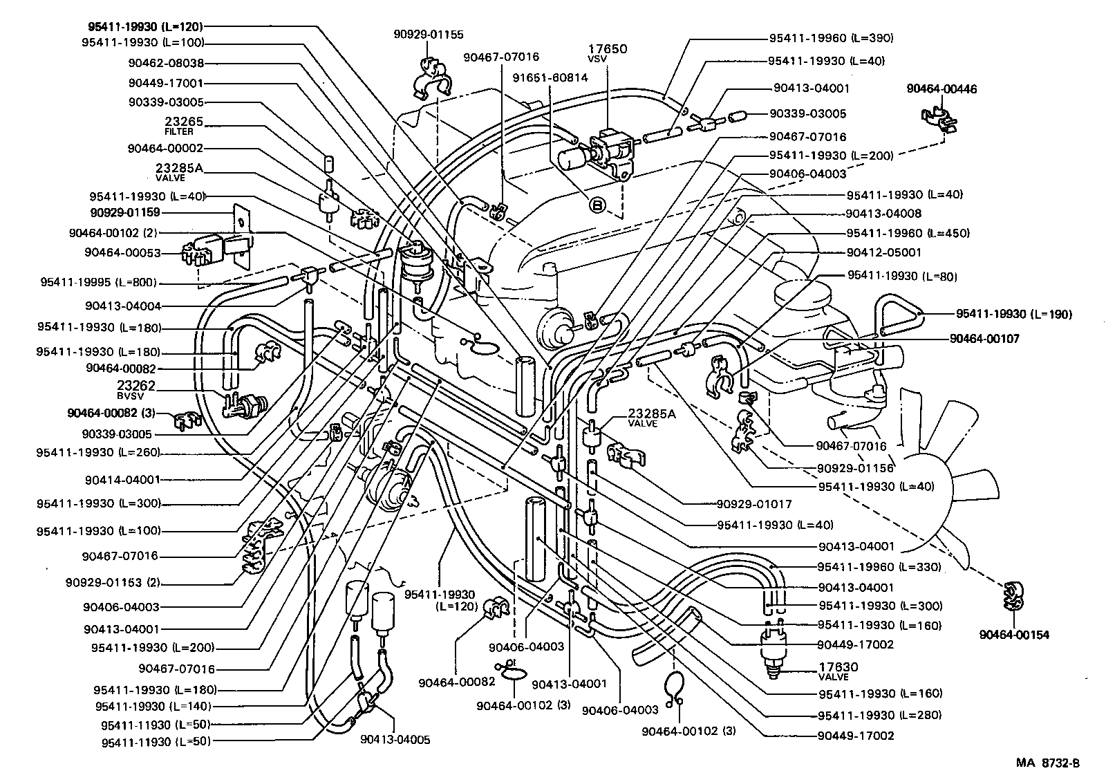  LAND CRUISER 60 |  VACUUM PIPING