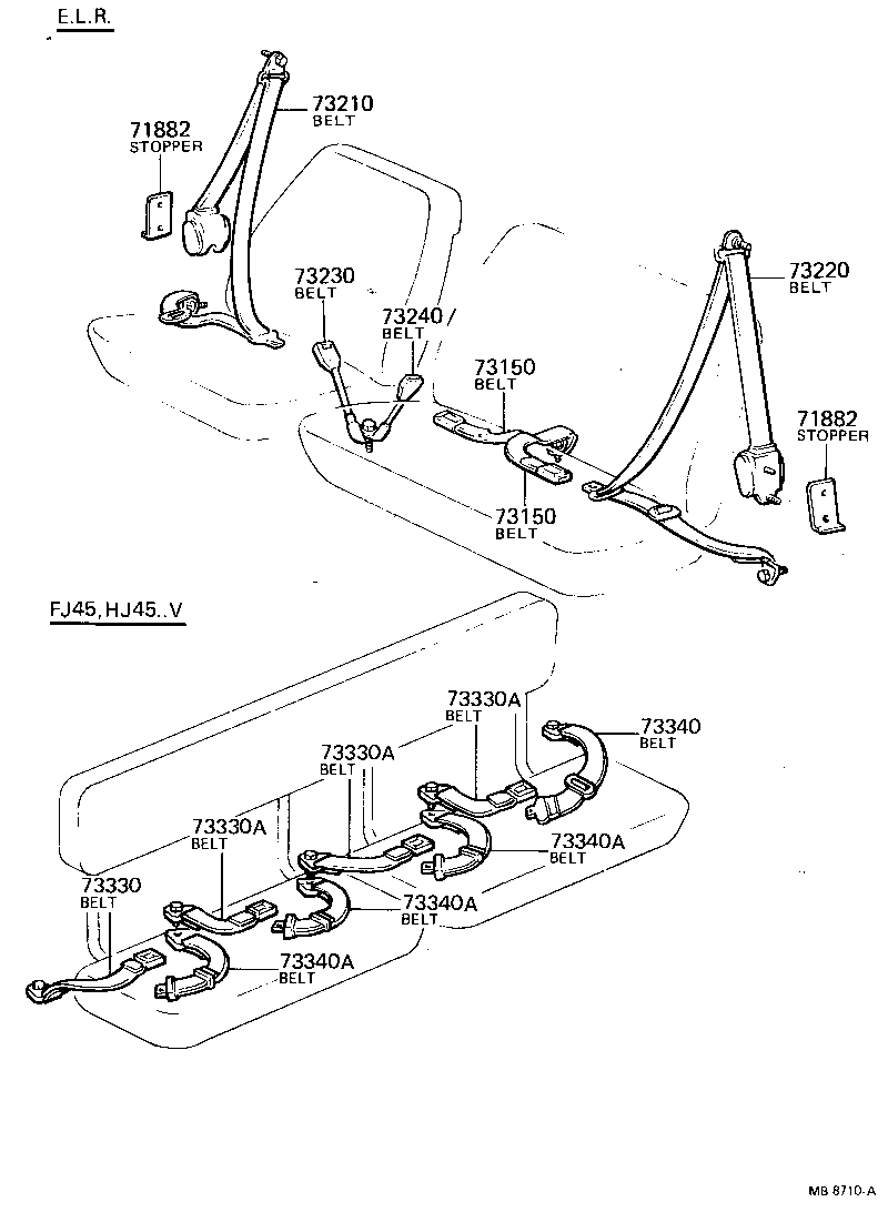  LAND CRUISER 40 45 55 |  SEAT BELT