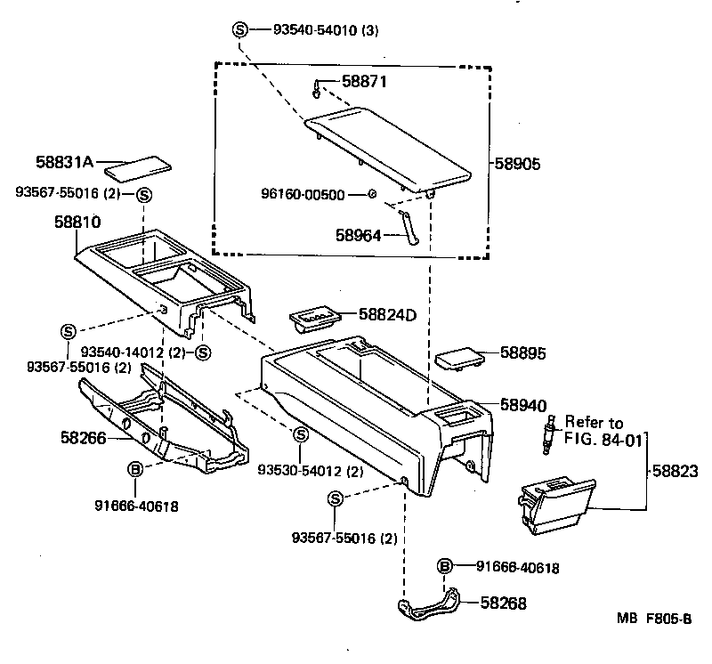  CROWN |  CONSOLE BOX BRACKET