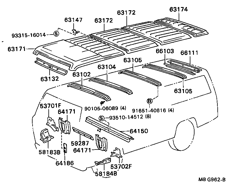  DYNA |  ROOF PANEL BACK PANEL