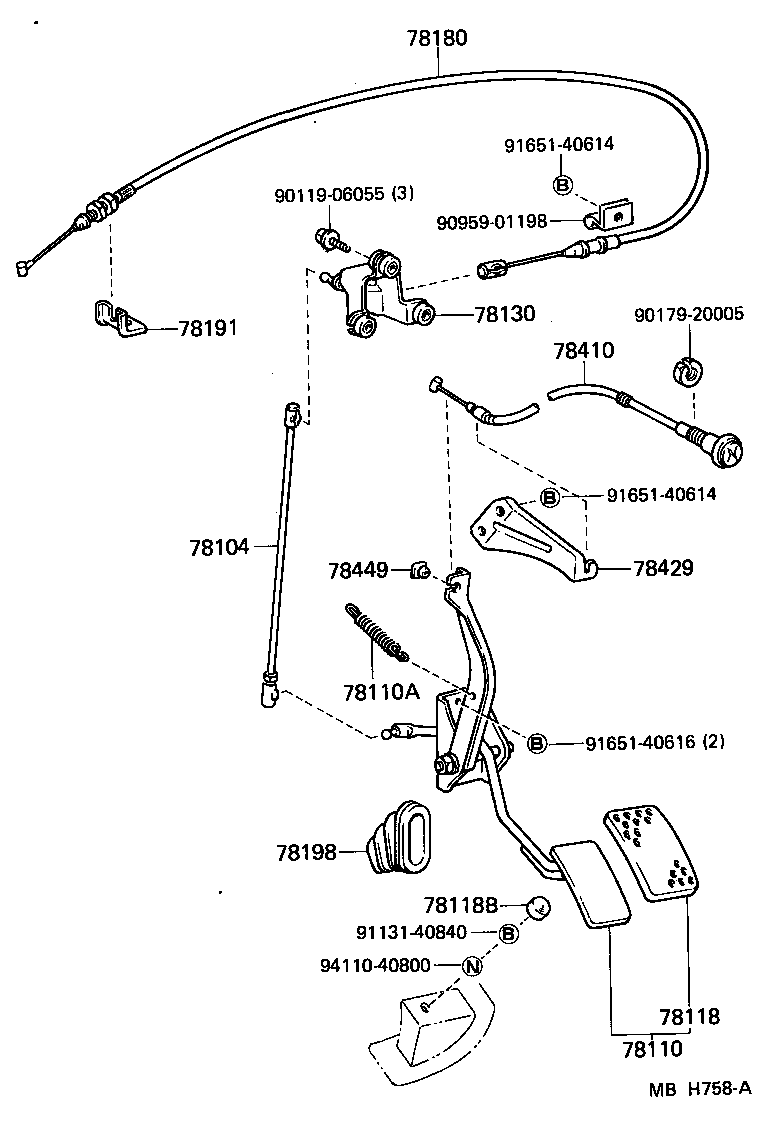  LAND CRUISER 60 |  ACCELERATOR LINK