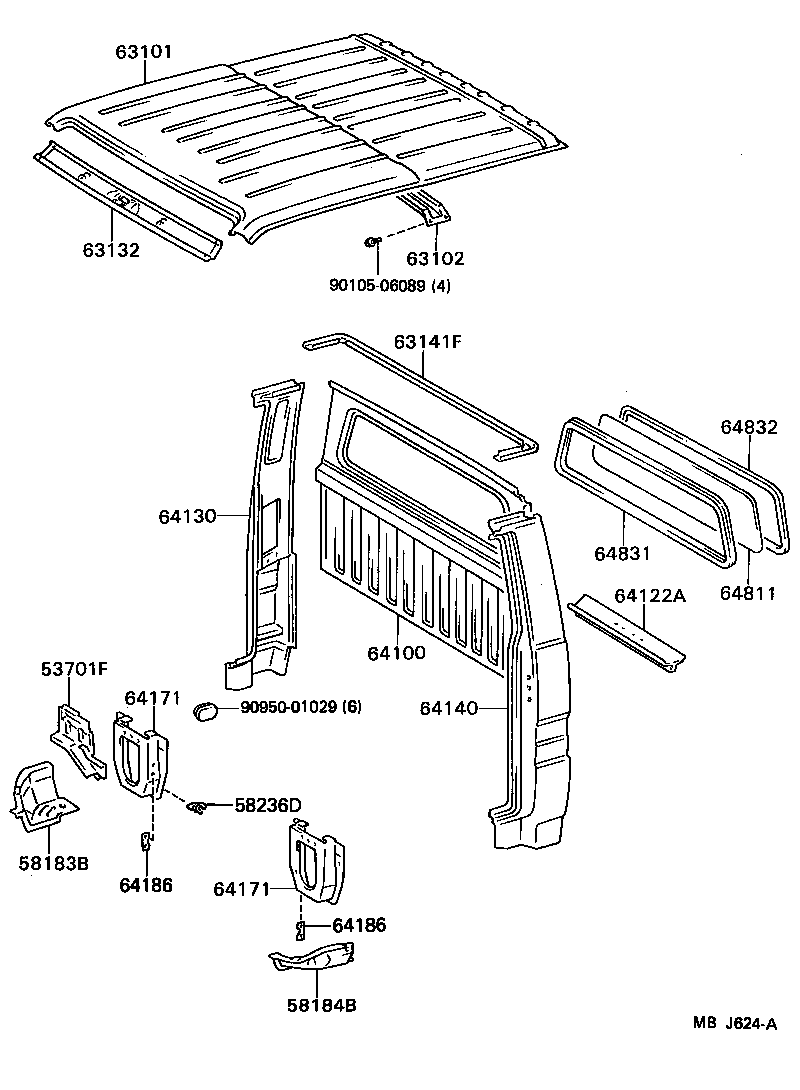  DYNA150 |  ROOF PANEL BACK PANEL