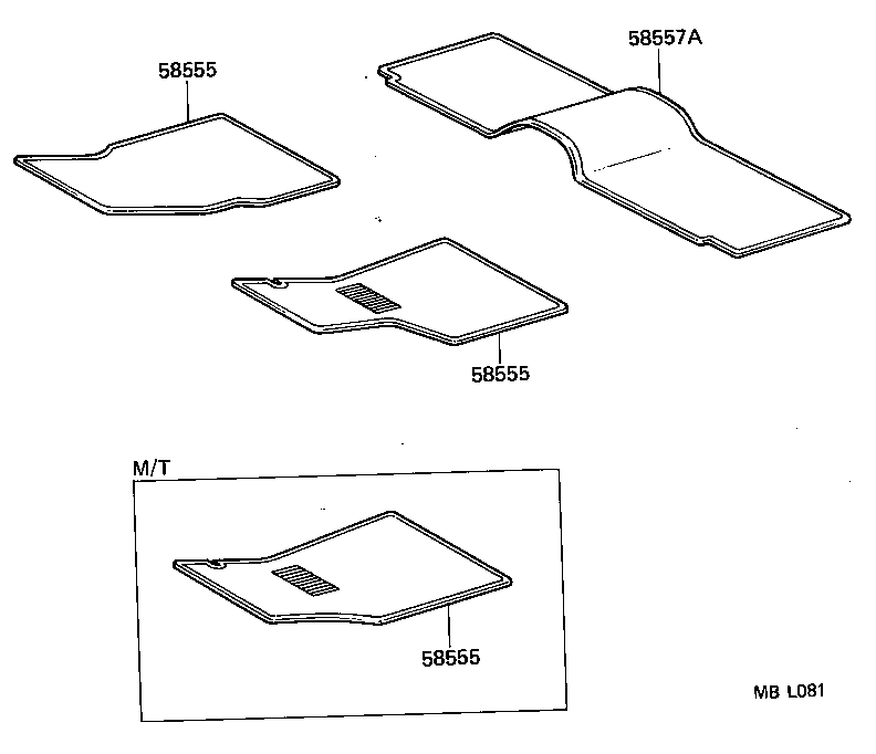  LAND CRUISER 60 |  FLOOR MAT SILENCER PAD