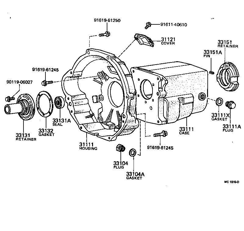  HILUX |  CLUTCH HOUSING TRANSMISSION CASE MTM