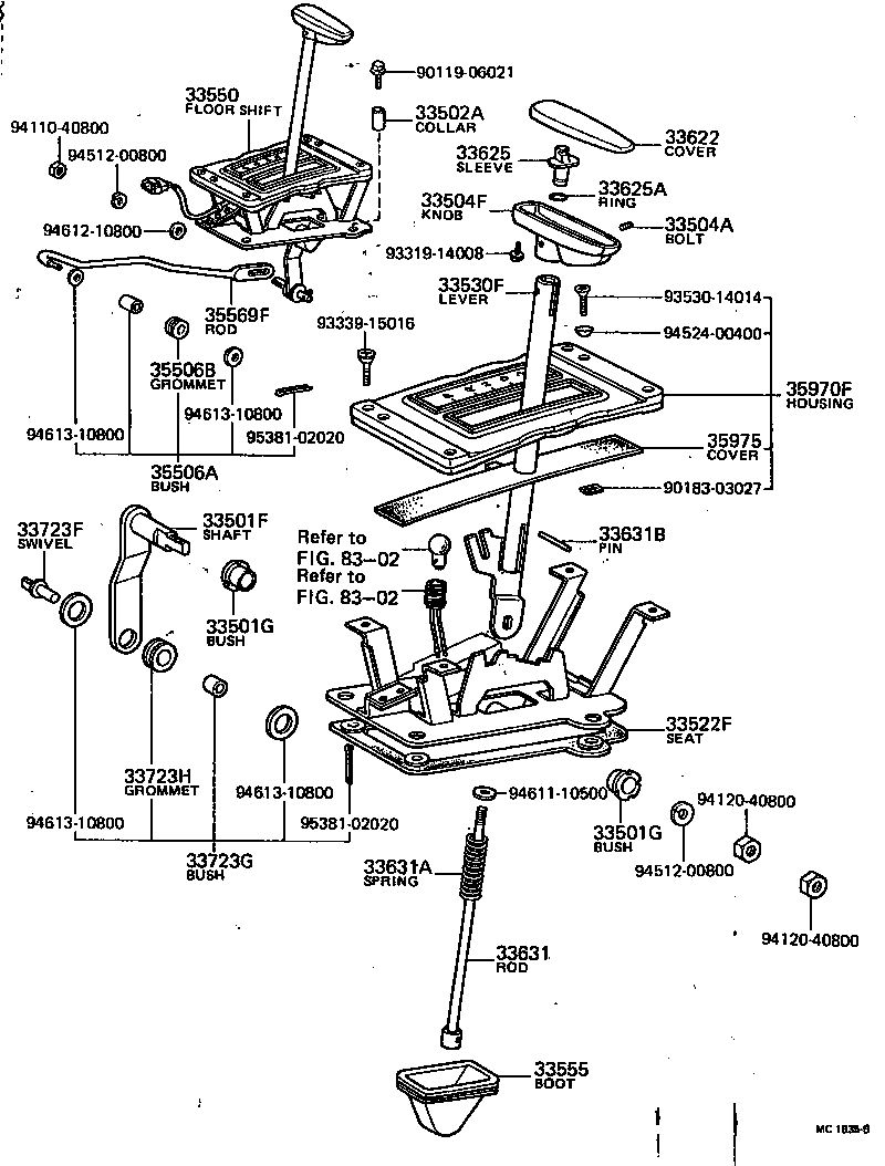  HILUX |  SHIFT LEVER RETAINER