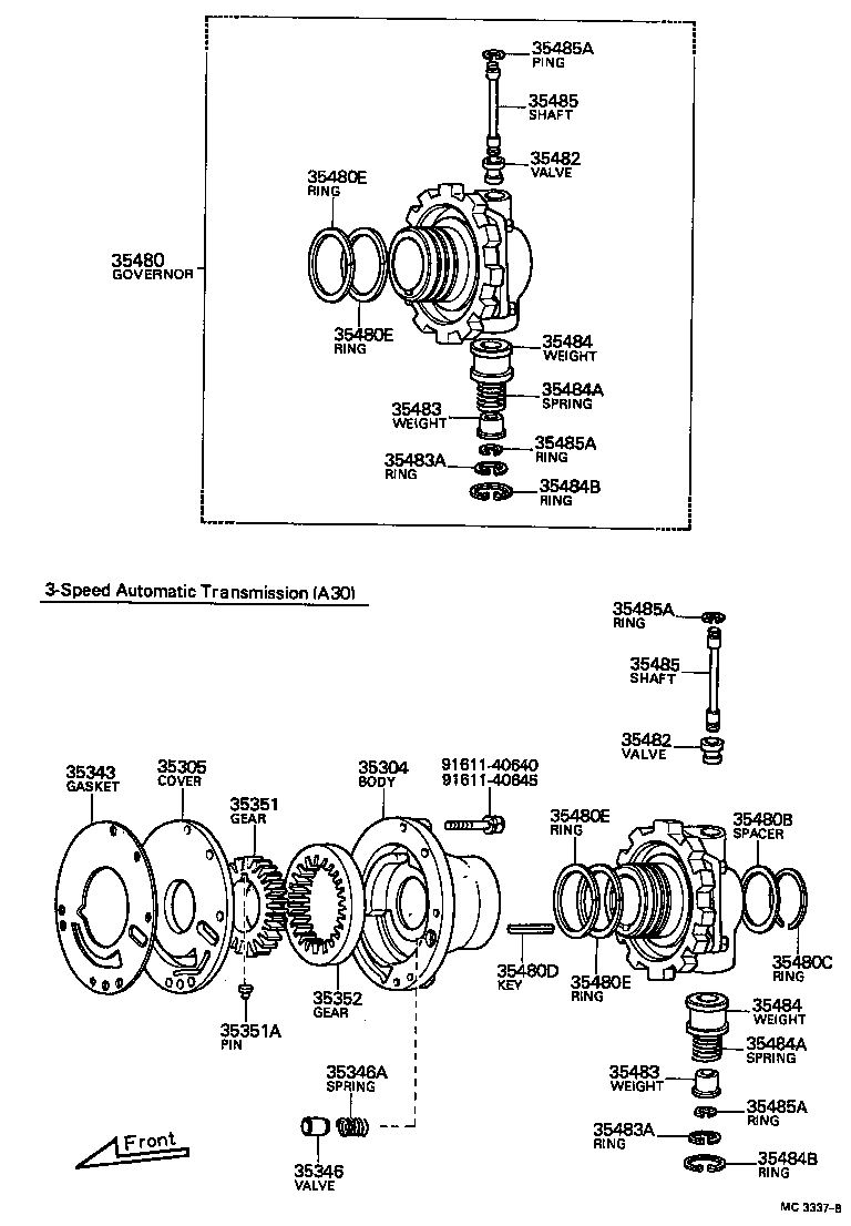  HILUX |  REAR OIL PUMP GOVERNOR ATM