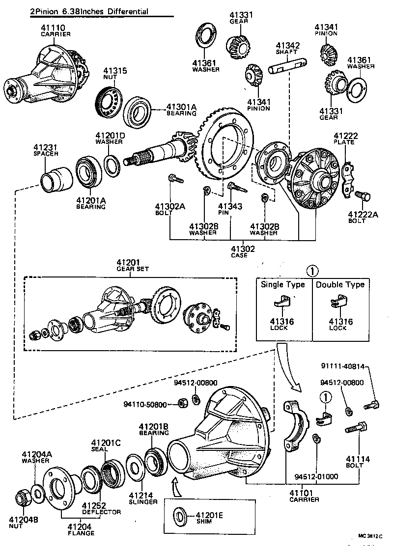  CARINA |  REAR AXLE HOUSING DIFFERENTIAL