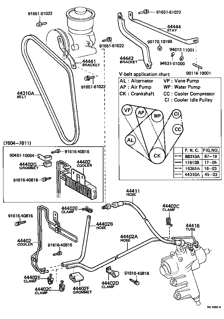  CROWN |  POWER STEERING TUBE