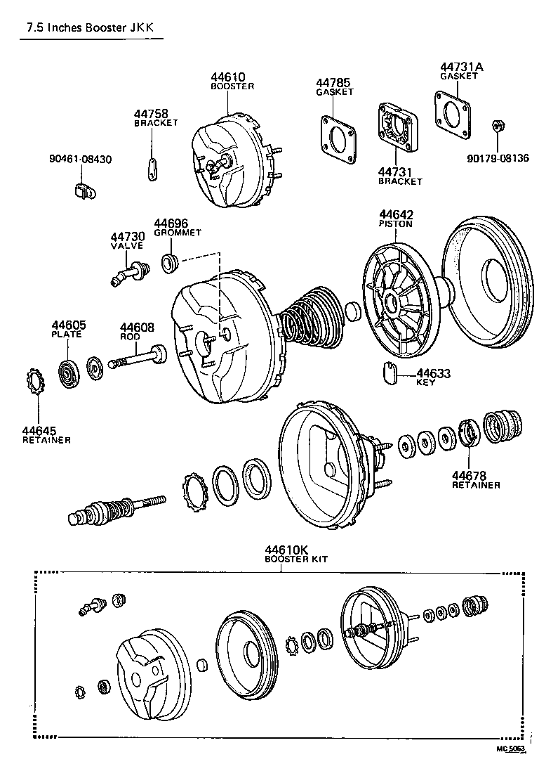  CROWN |  BRAKE BOOSTER VACUUM TUBE