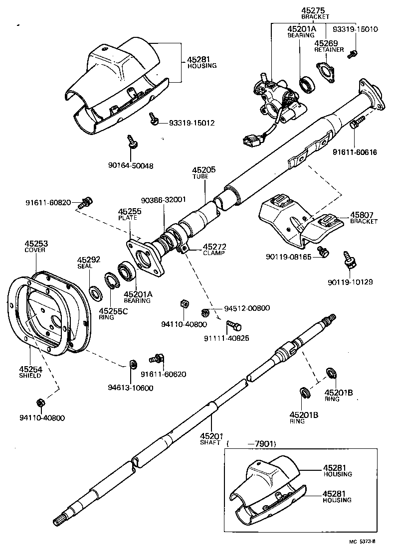  LAND CRUISER 40 45 55 |  STEERING COLUMN SHAFT