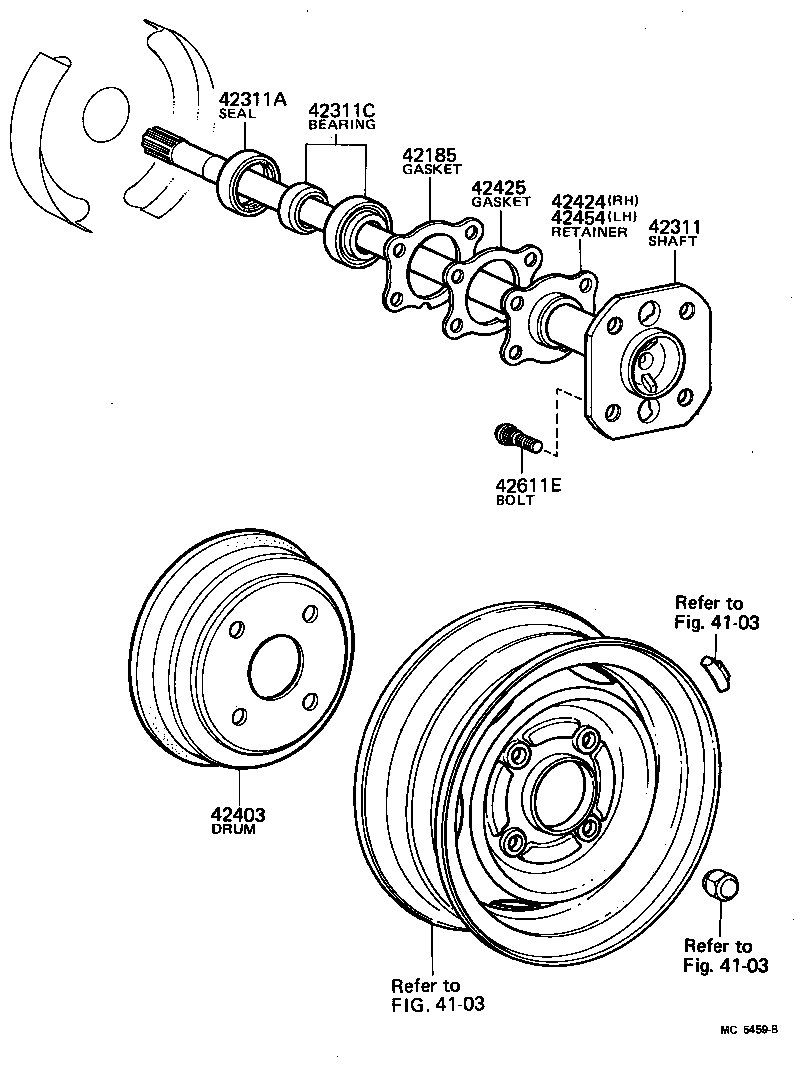  STARLET |  REAR AXLE SHAFT HUB